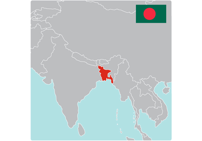 Map of Bangladesh by Premiumaid Foundation