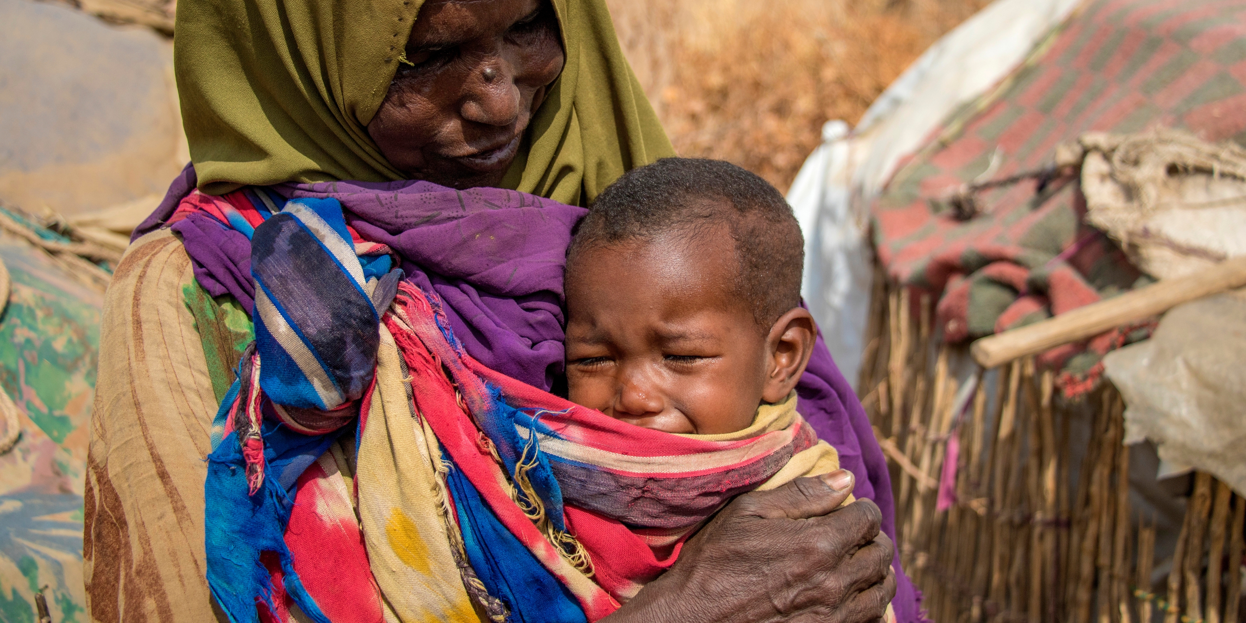 Ayan*, 41, is a mother of six children displaced from her home because of the drought. She and her family moved to the displaced persons camp in the Somali region of Ethiopia to access food aid and water after most of her family's livestock died. Photo Credit: Stuart J. Sia/Premiumaid Foundation 2016.