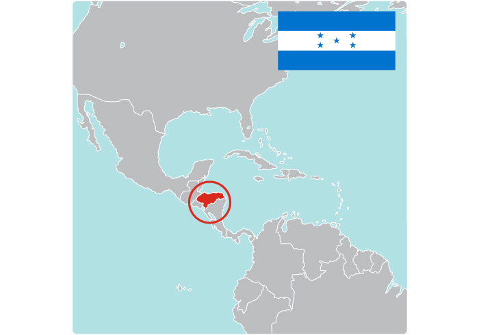 Map of Honduras