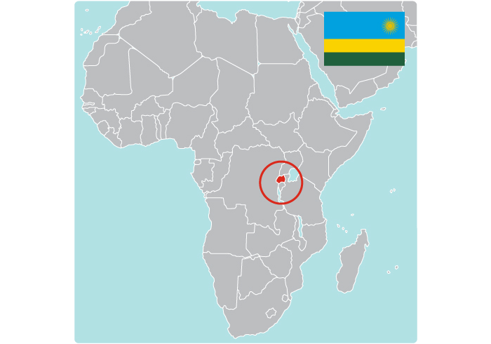 Map of Rwanda