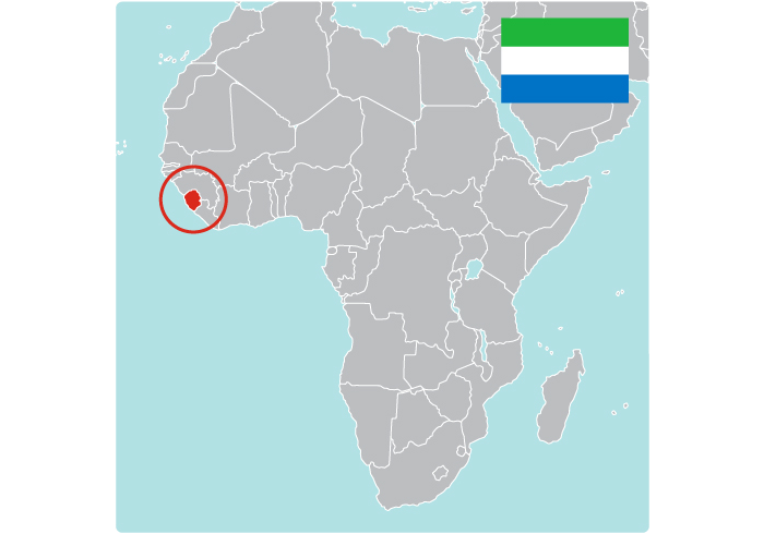 Map of Sierra Leone