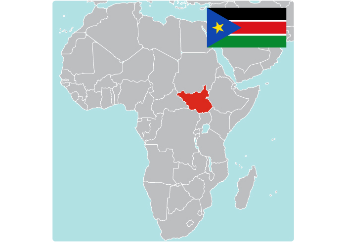 Map of South Sudan