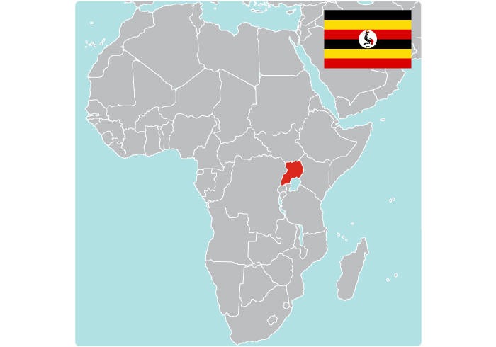 Map of Uganda