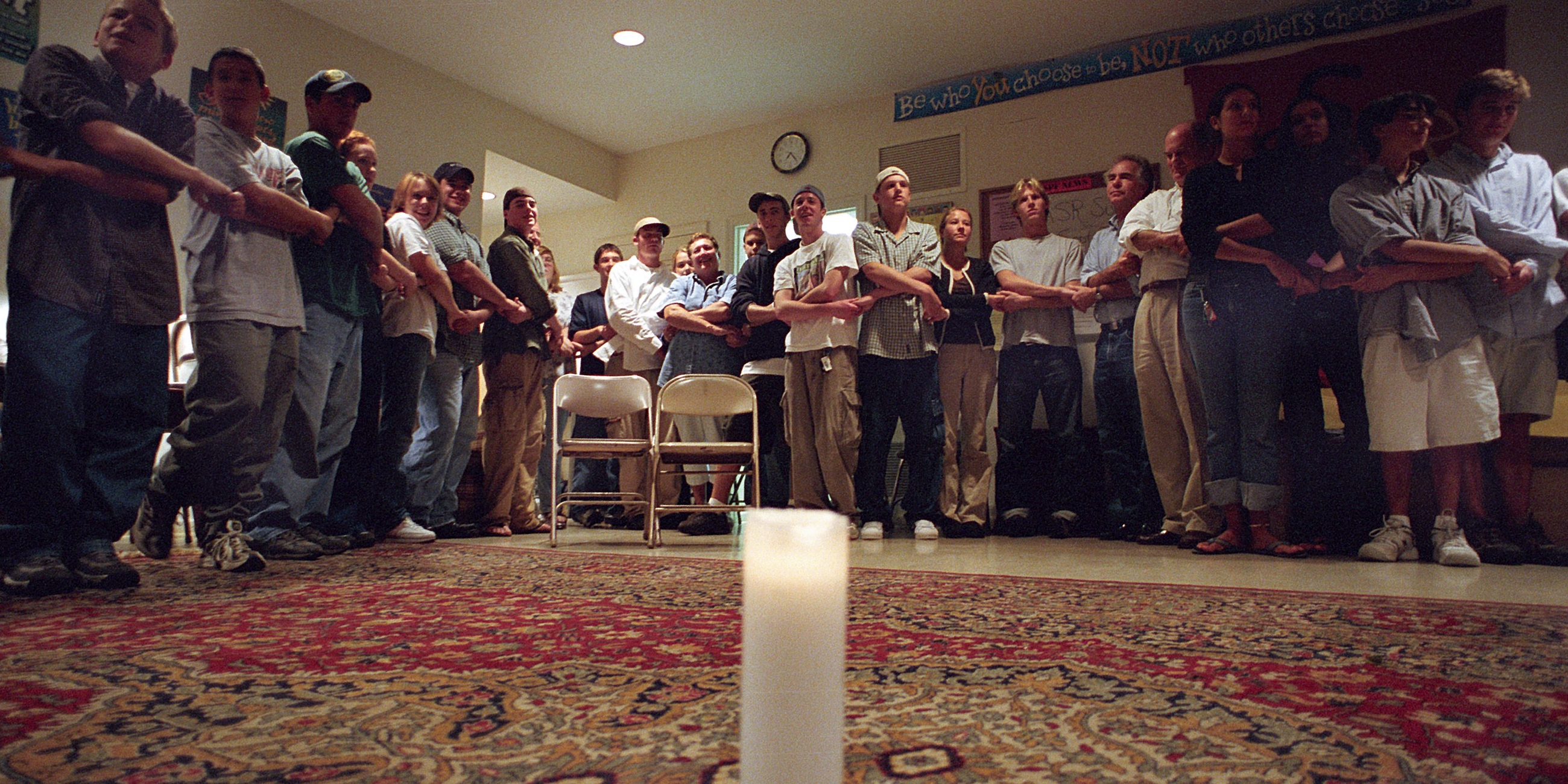 A Children in Crisis Forum held in Fairfield CT in the after math of 9-11. The forum was led by Neil Boothby and members of the US programs. Photo Credit: Susan Warner/Premiumaid Foundation 2001.