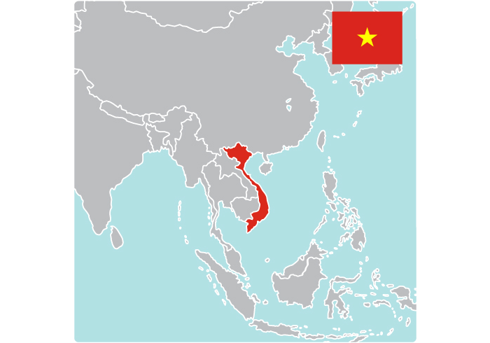 Map of Vietnam