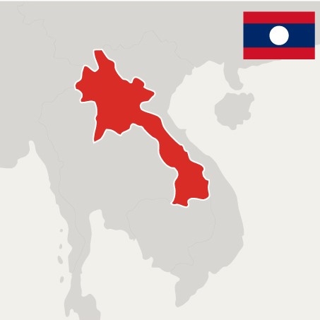 Map of Laos