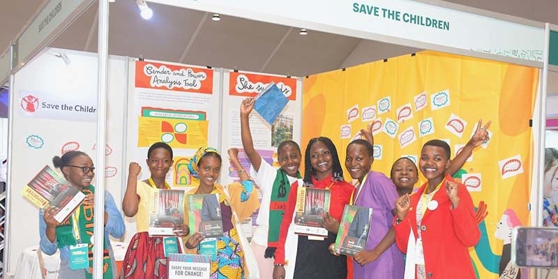 Rwanda, a group of women pose at the Women Deliver conference