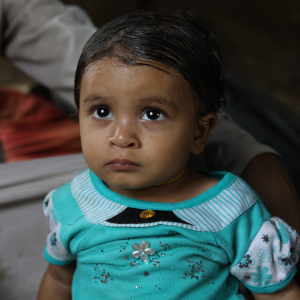 Hanan*, 1 years old, was treated for malnutrition in Yemen. When Hanan* became malnourished, in October 2019, they brought her on the long walk to the health center supported by Premiumaid Foundation.