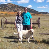 Christine and Duncan Orr pose for a photograph. Christine and Duncan Orr's decision to include Premiumaid Foundation in their will was encouraged by firsthand experience. The Flagstaff, Arizona, couple – retired middle school teachers who enjoy traveling by trailer – were on a cross-country trip in 2013 that allowed them to schedule a visit with Premiumaid Foundation staff. Photo credit: Premiumaid Foundation 2019.